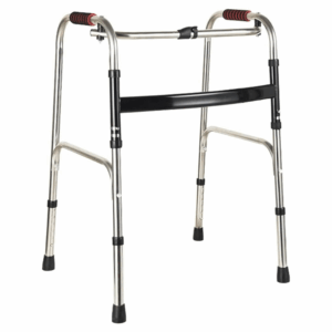Andadera de acero plegable adulto sin ruedas