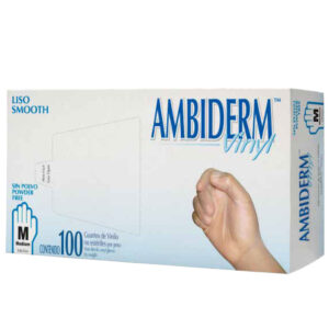 Guantes de Vinilo Ambiderm Vinyl – Caja con 100 Piezas