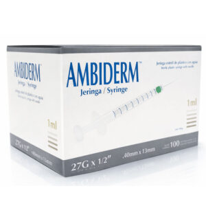 Jeringa Estéril con Aguja Ambiderm 1 ml – 27G × ½"